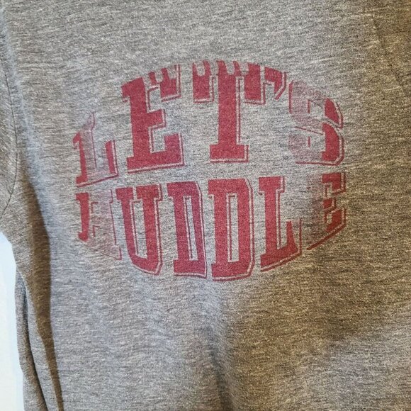 FSU Let's Huddle T-Shirt Gray Cotton‎ Blend Size Small Football - Picture 7 of 7